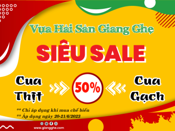 SIÊU SALE 50% CUA THỊT – CUA GẠCH