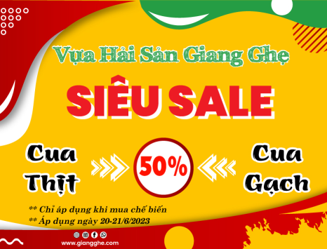 SIÊU SALE 50% CUA THỊT – CUA GẠCH