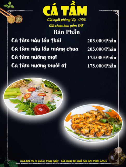 CÁ TẦM (BÁN PHẦN)