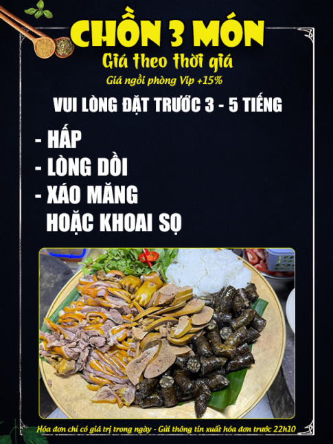chồn 3 món