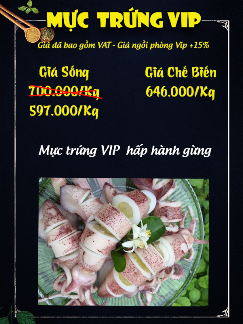 MỰC TRỨNG VIP