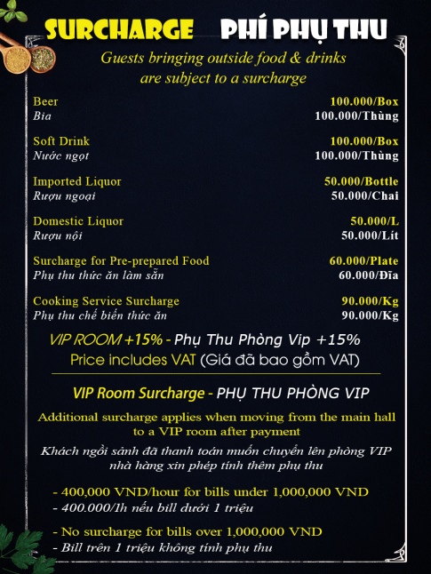 PHÍ PHỤ THU