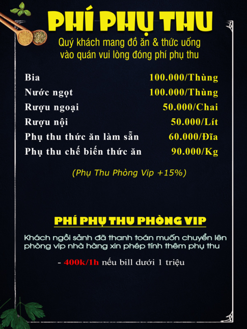 PHÍ PHỤ THU