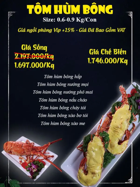 TÔM HÙM BÔNG