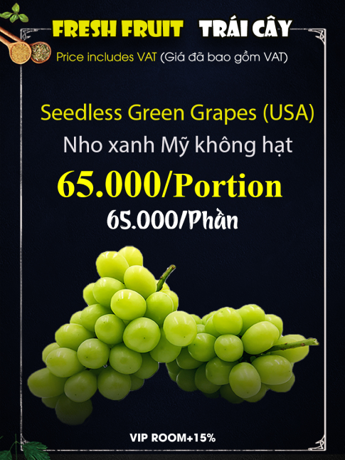 TRÁI CÂY TRÁNG MIỆNG