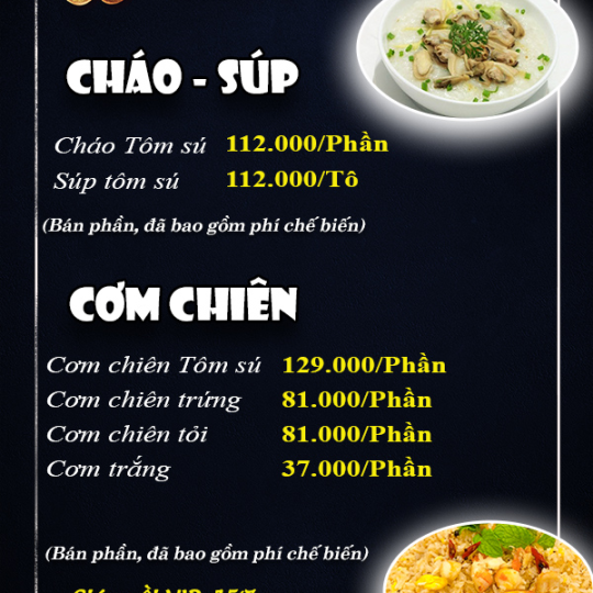 CHÁO - SÚP - CƠM