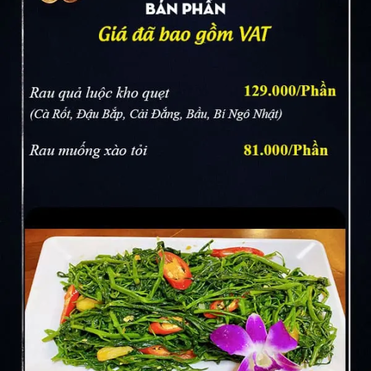 CÁC MÓN RAU