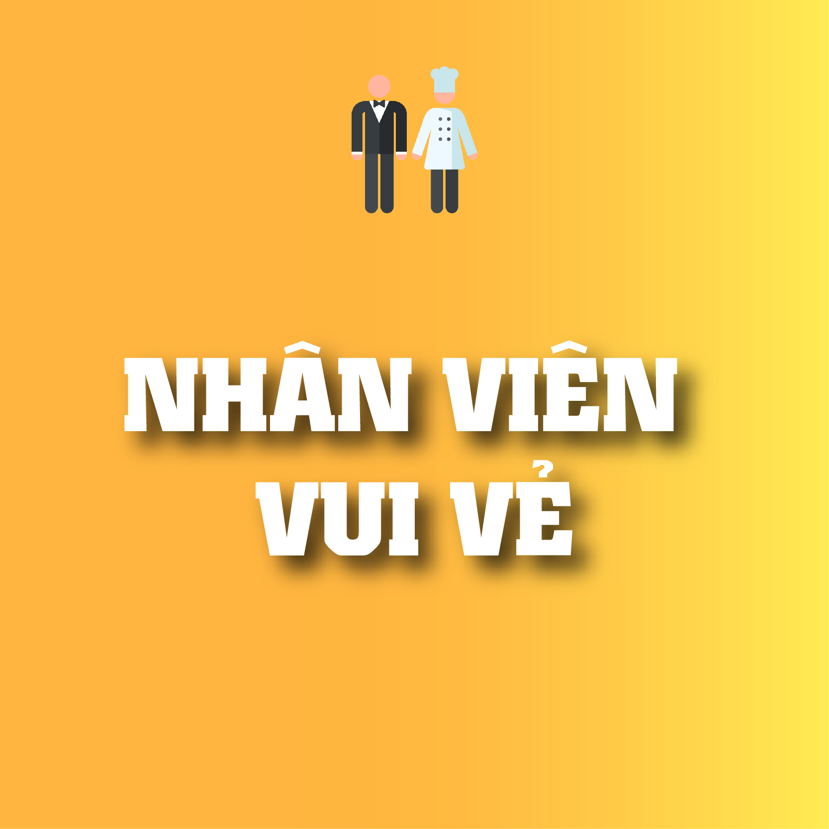 nhân viên vui vẻ