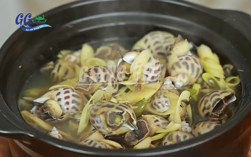 ốc hương hấp sả