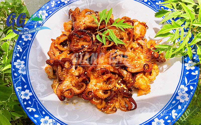bạch tuộc nướng muối ớt
