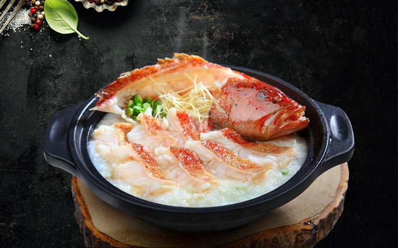 Cháo cá mú đỏ
