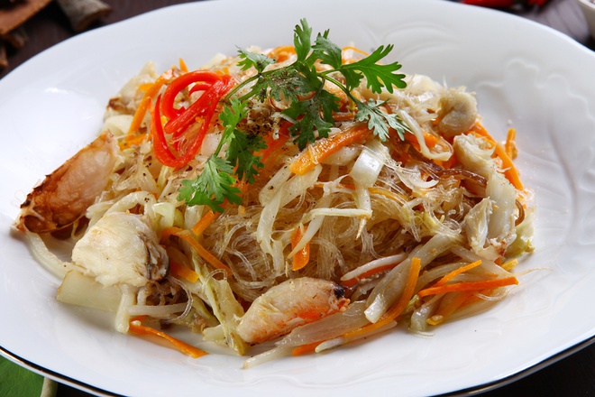 Miến xào ghẹ
