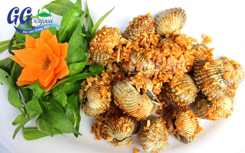 Món sò huyết cháy tỏi