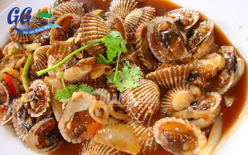 Món sò huyết rang me