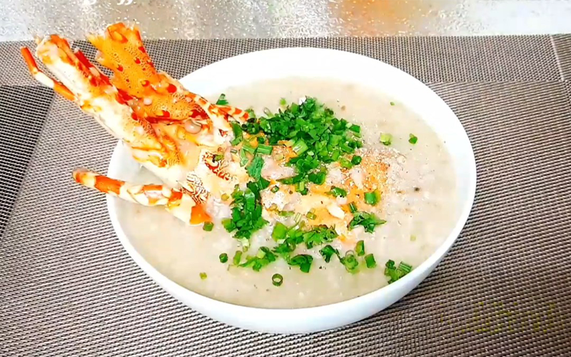 Cháo tôm hùm bông