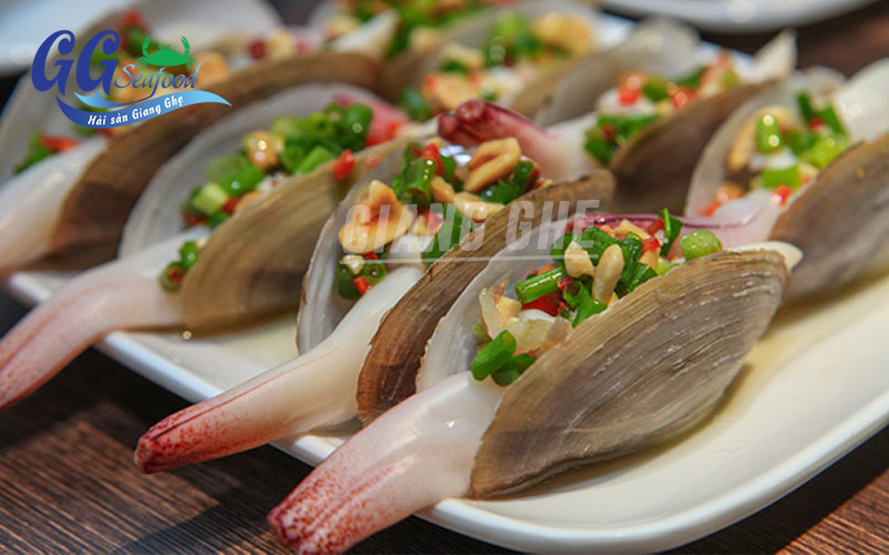 Tu hài nướng mỡ hành